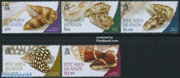 Pitcairn Islands 2003 Shells 5v, Mint NH, Nature - Shells & Crustaceans - Meereswelt