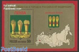 Russia 2013 Coat Of Arms Penza Region S/s, Mint NH, History - Various - Coat Of Arms - Maps - Géographie
