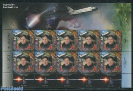 Israel 2004 Ilan Ramon M/s, Mint NH, Transport - Space Exploration - Unused Stamps (with Tabs)