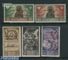 Italy 1946 Polish Corps With Roosevelt-overprints 5v, Mint NH, History - Performance Art - Religion - Various - Coat O.. - Andere & Zonder Classificatie