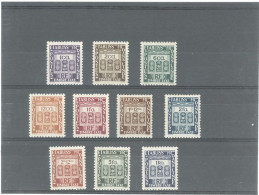 INDE -1948 - TAXE N° 19 /28 - N*SÉRIE COMPLÈTE - Unused Stamps