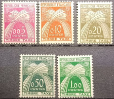 Timbres Taxes N° 90 à 94 Série Complète Neuf** - 1859-1959 Nuovi