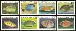 1982 Vietnam Fishes Imperforated Set (** / MNH / UMM) - Poissons