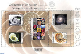 Belgium 2018 Geometry In Nature M/s, Mint NH, Nature - Science - Shells & Crustaceans - Meteorology - Unused Stamps