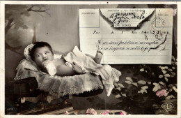 Carte     - Bébé Dans Le Couffin  , Télégramme      AQ926 - Baby's
