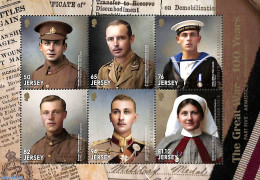 Jersey 2018 The Great War S/s, Mint NH, History - World War I - WO1