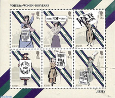 Jersey 2018 Woman Voting Rights 6v M/s, Mint NH, History - Women - Unclassified