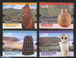 Portugal 2018 Prehistoric Route 4v, Mint NH, History - Various - Archaeology - Tourism - Art - Ceramics - Unused Stamps