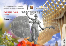 Spain 2018 Exfilna Sevilla S/s, Mint NH, Philately - Art - Modern Architecture - Sculpture - Unused Stamps