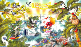 Christmas Islands 2018 Christmas S/s, Mint NH, Nature - Religion - Transport - Birds - Turtles - Christmas - Traffic S.. - Weihnachten