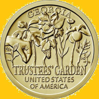 USA 1 Dollar 2019 D, Innovation-Georgia - Trustees’ Garden, KM#709, Unc - 2000-…: Sacagawea