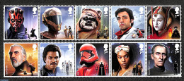 Great Britain 2019 Star Wars 10v, Mint NH, Transport - Space Exploration - Art - Science Fiction - Unused Stamps