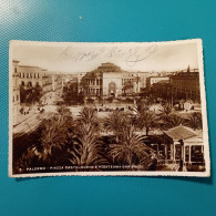 Cartolina Palermo - Piazza Castelnuovo E Politeama Garibaldi. Viaggiata 1949 - Palermo