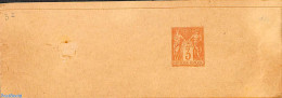 France 1882 Wrapper 3c, Unused Postal Stationary - Streifbänder