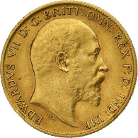 Grande-Bretagne, Edward VII, 1/2 Sovereign, 1906, Or, TTB+, KM:804 - 1/2 Sovereign