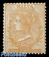 Malta 1860 1/2d, Without WM, Unused, Without Gum, Unused (hinged) - Malte