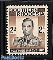Rhodesia, Southern 1937 2Sh, Stamp Out Of Set, Mint NH - Other & Unclassified