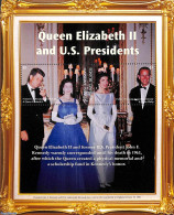 Marshall Islands 2021 Queen Elizabeth II With Pres. Kennedy S/s, Mint NH, History - American Presidents - Kings & Quee.. - Königshäuser, Adel