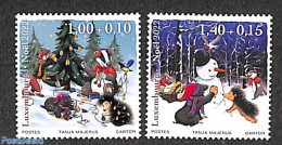 Luxemburg 2022 Christmas 2v, Mint NH, Religion - Christmas - Unused Stamps