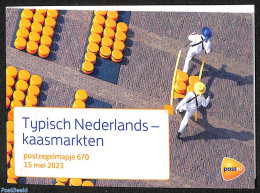 Netherlands 2023 Typical Dutch, Cheese Market PZM 670, Mint NH, Health - Food & Drink - Unused Stamps
