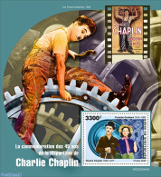 Niger 2022 45th Memorial Anniversary Of Charlie Chaplin, Mint NH, Performance Art - Movie Stars - Actors