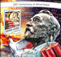 Sierra Leone 2018 185th Anniversary Of Alfred Nobel, Mint NH, History - Science - Nobel Prize Winners - Inventors - Nobel Prize Laureates