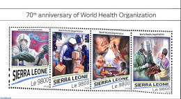 Sierra Leone 2018 70th Anniversary Of World Health Organization, Mint NH, Health - Other & Unclassified
