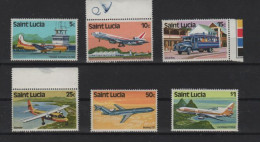 Saint Lucia - Lot Flugzeuge Aeroplan Aircraft MNH - St.Lucie (1979-...)