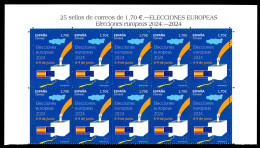 SPAIN ESPAÑA ESPAGNE SPANIEN 2024 European Elections 6-9 June Block Of 4 Stamps MNH ** Europa Sympathy Mitläufer - European Ideas