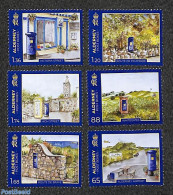 Alderney 2024 Mail Boxes 6v, Mint NH, Mail Boxes - Post - Posta