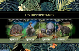 Djibouti 2016 Hippos, Mint NH, Nature - Hippopotamus - Gibuti (1977-...)