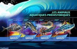 Djibouti 2016 Prehistoric Water Animals , Mint NH, Nature - Fish - Prehistoric Animals - Poissons