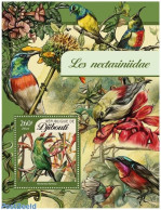 Djibouti 2016 Sunbirds, Mint NH, Nature - Birds - Flowers & Plants - Djibouti (1977-...)