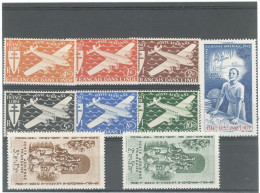 INDE -1942 - PA N°1 / N°9 - N* - Unused Stamps