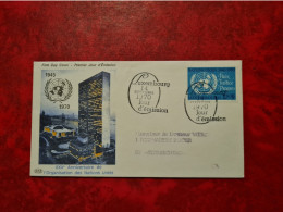 LETTRE CARTE LUXEMBOURG 1970 25 ° ANNIVERSAIRE DES NATIONS UNIES - Other & Unclassified