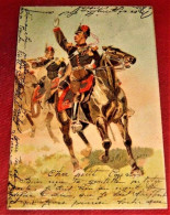 MILITARIA - ARMEE BELGE  -  Artillerie  -  Illustrateur Geens Louis  -  1908  - - Uniformen