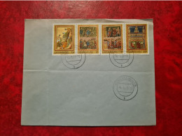 LETTRE CARTE LUXEMBOURG 1971 LORENTZWEILER SERIE RELIGION - Other & Unclassified