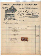 VP23.133 - 1927 - Facture - Dorure,Miroiterie,Encadrement - Ed. IMBERT,Fournisseur Des Bâtiments De L'Etat à VERSAILLES - 1900 – 1949