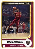 11 Donovan Mitchell - 2022-23 All NBA Second Team - Panini NBA Basketball 2023-2024 Sticker Vignette - Andere & Zonder Classificatie