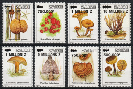 1993 Zaire Surcharged Mushrooms Set (** / MNH / UMM) - Pilze