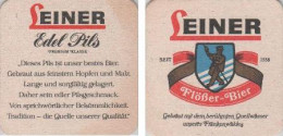 5001283 Bierdeckel Quadratisch - Leiner Edel Pils - Flößer-Bier - Beer Mats