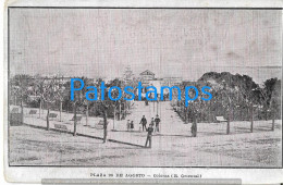 229831 URUGUAY COLONIA PLAZA 25 DE AGOSTO POSTAL POSTCARD - Uruguay