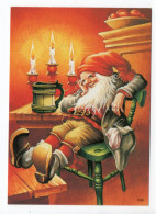 MODERN Christmas Postcard - LARS CARLSSON - SWEDEN - GNOME / ZWERG / LUTIN - Used 2011 - Andere & Zonder Classificatie