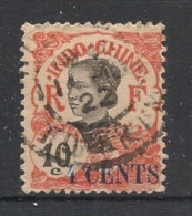 INDOCHINE - 1919 - N°YT. 76 - Annamite 4c Sur 10c Rouge - Oblitéré / Used - Oblitérés