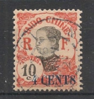 INDOCHINE - 1919 - N°YT. 76 - Annamite 4c Sur 10c Rouge - Oblitéré / Used - Gebruikt