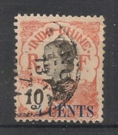 INDOCHINE - 1919 - N°YT. 76 - Annamite 4c Sur 10c Rouge - Oblitéré / Used - Gebraucht