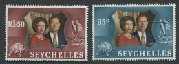 Seychelles:Unused Stamps Queen Elizabeth II And Prince Philip 25th Wedding Anniversary, Turtles, 1972, MNH - Tortues
