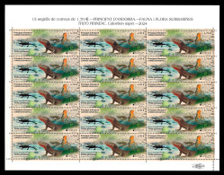SALE!!! SPANISH ANDORRA ESPAÑOLA 2024 EUROPA CEPT Underwater Fauna & Flora Sheet Of 15 Stamps MNH ** - 2024