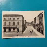 Cartolina S. Lorenzo In Campo - Corso Vittorio Emanuele. Viaggiata 1936 - Pesaro