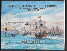 Mauritius VFU Ship Sheet 1998 - Mauritius (1968-...)